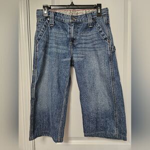 Levi's Jean Shorts Boys Size 18 Husky (29x17) Blue Carpenter Pockets GUC